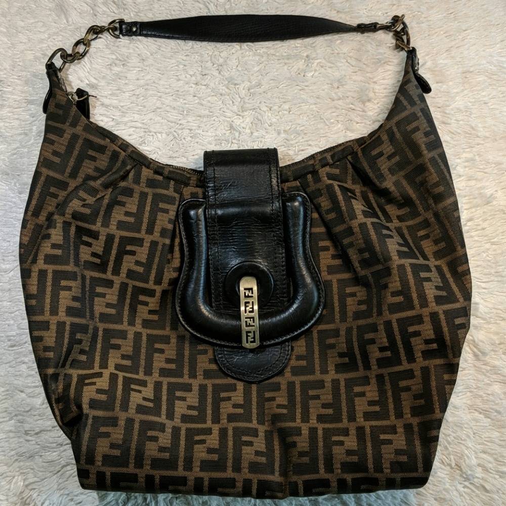 Authentic Fendi Monogram Purse Handbag
